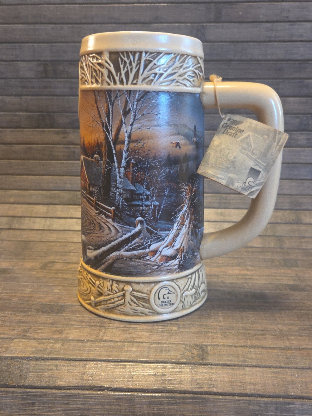 MILLER GENUINE DRAFT STEIN MUG DUCKS UNLIMITED 3RD IN A SERIES  NWT